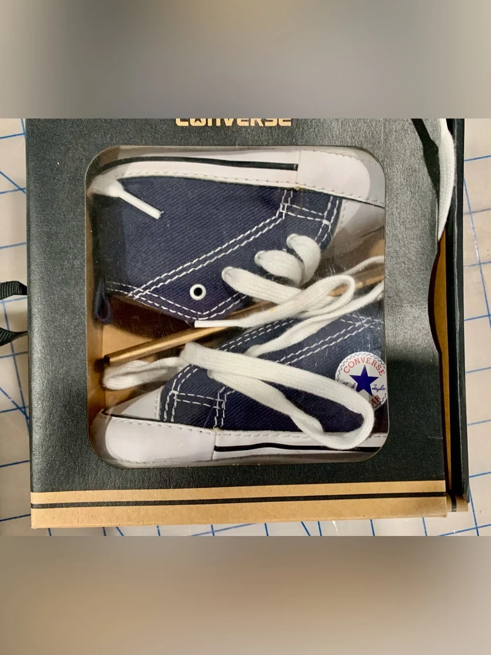Converse Kids Navy and White High-Top Sneakers